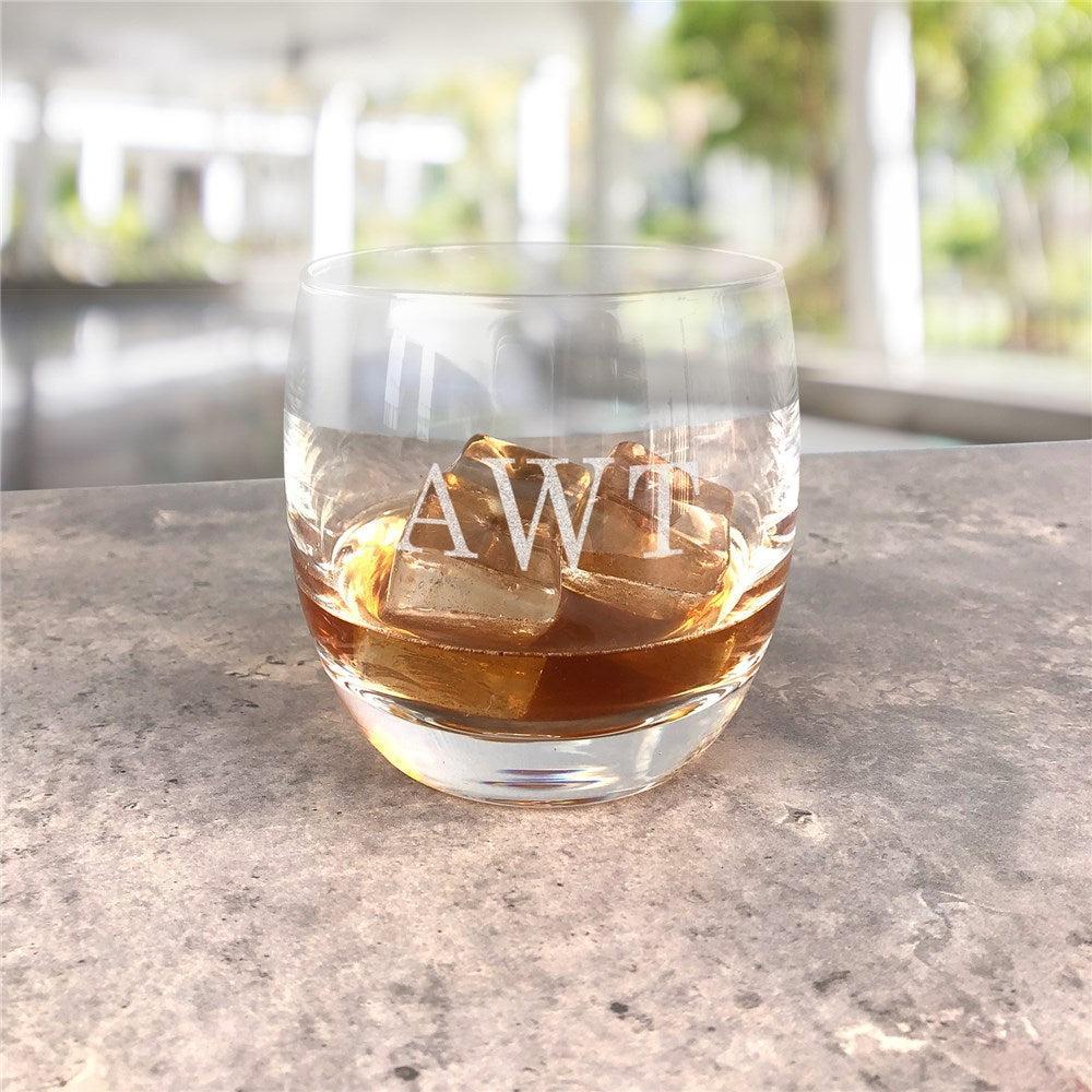 Engraved Monogram Whiskey Glass-Sunny Jar Personalized Gifts