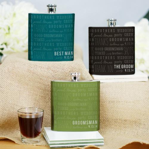 Personalized Wedding Party Flask-Sunny Jar Personalized Gifts