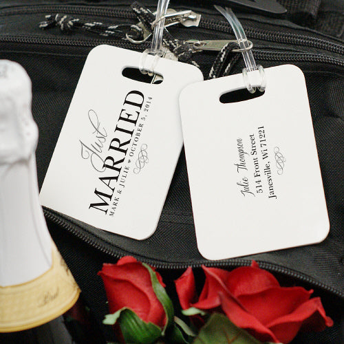 Just Married Bag Tag
