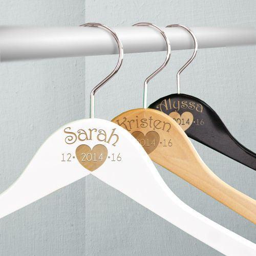 Engraved Wedding Party Hangers-Sunny Jar Personalized Gifts