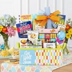 Get Well Soon Gift Basket – Comforting Tea, Cookies & Puzzle Care Package