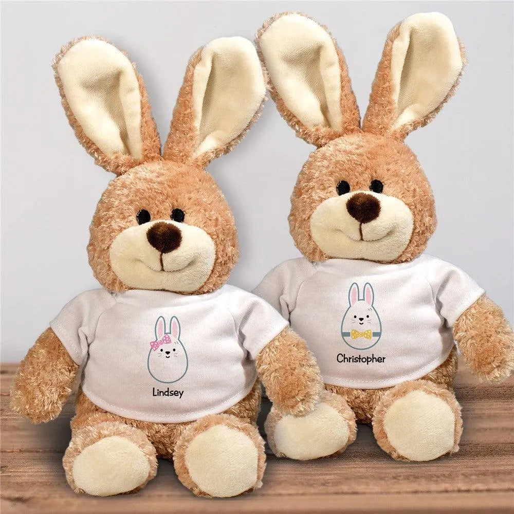 Personalized Bow Tie Brown Bunny-Sunny Jar Personalized Gifts