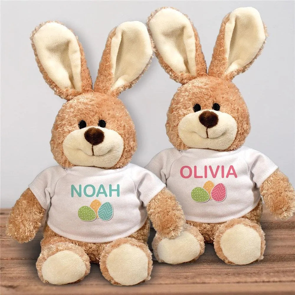 Personalized Easter Eggs Stuffed Bunny-Sunny Jar Personalized Gifts