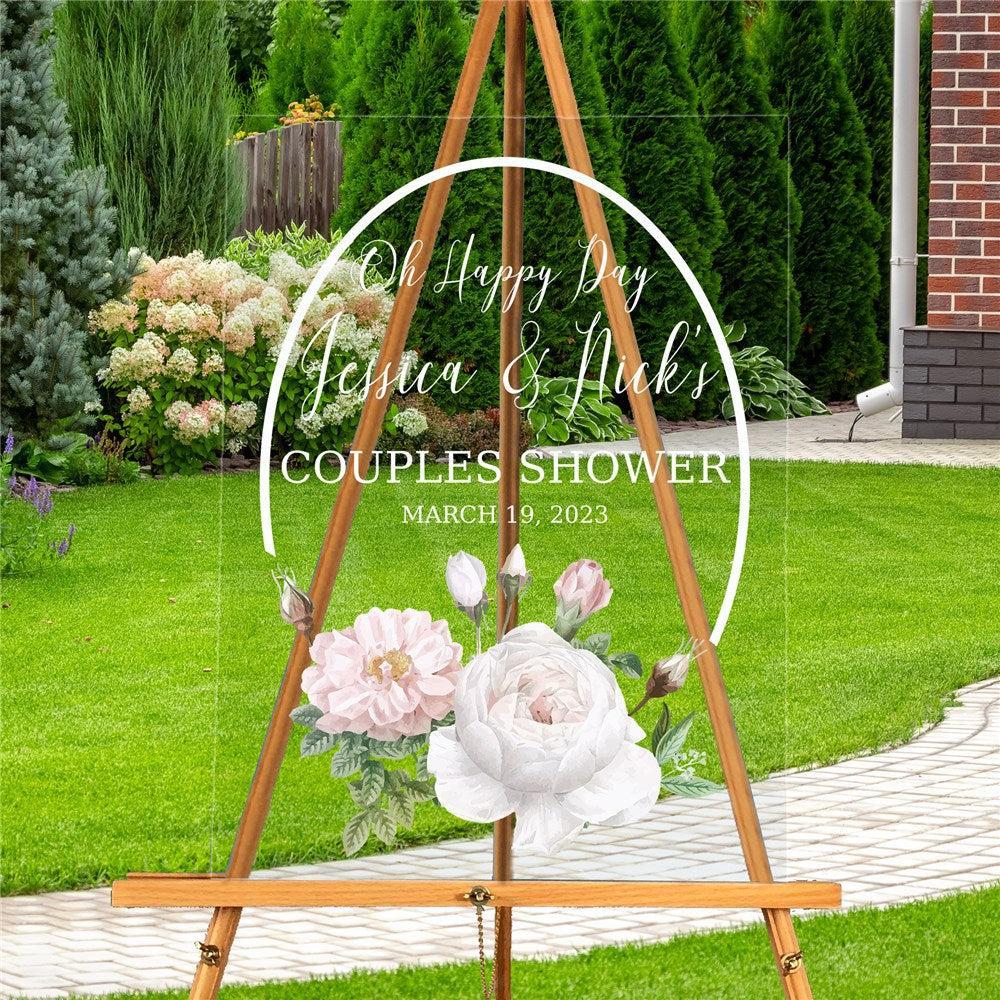 Personalized Floral Design Acrylic Sign-Sunny Jar Personalized Gifts