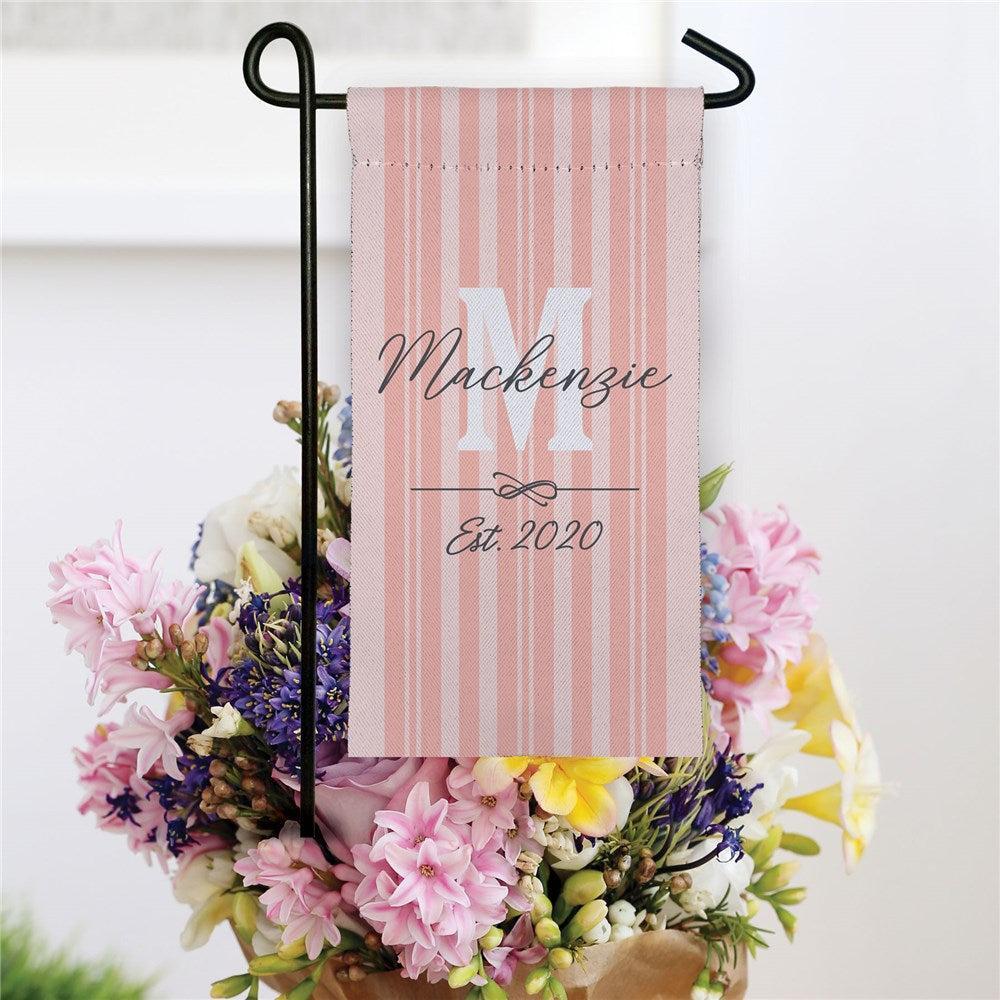Personalized Initial Family Mini Garden Flag-Sunny Jar Personalized Gifts