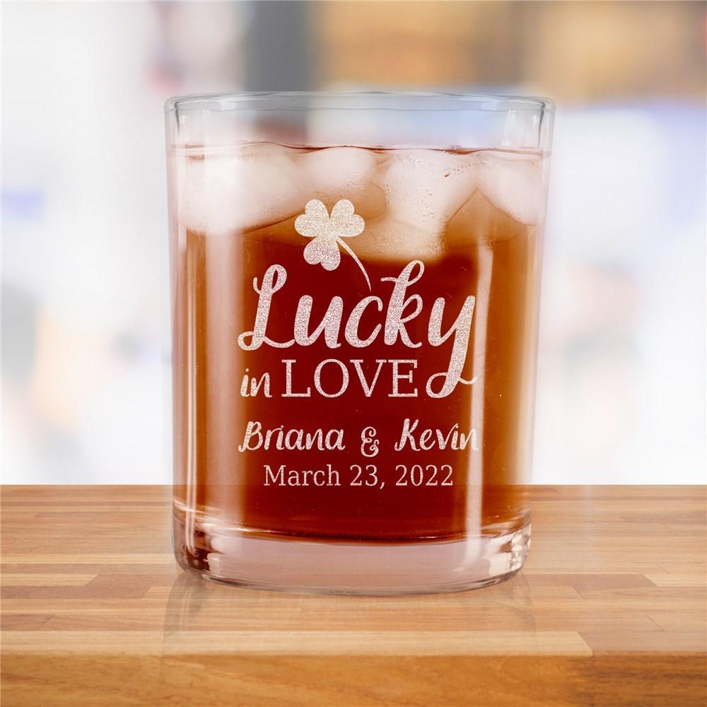 Personalized Lucky In Love Rocks Glass-Sunny Jar Personalized Gifts
