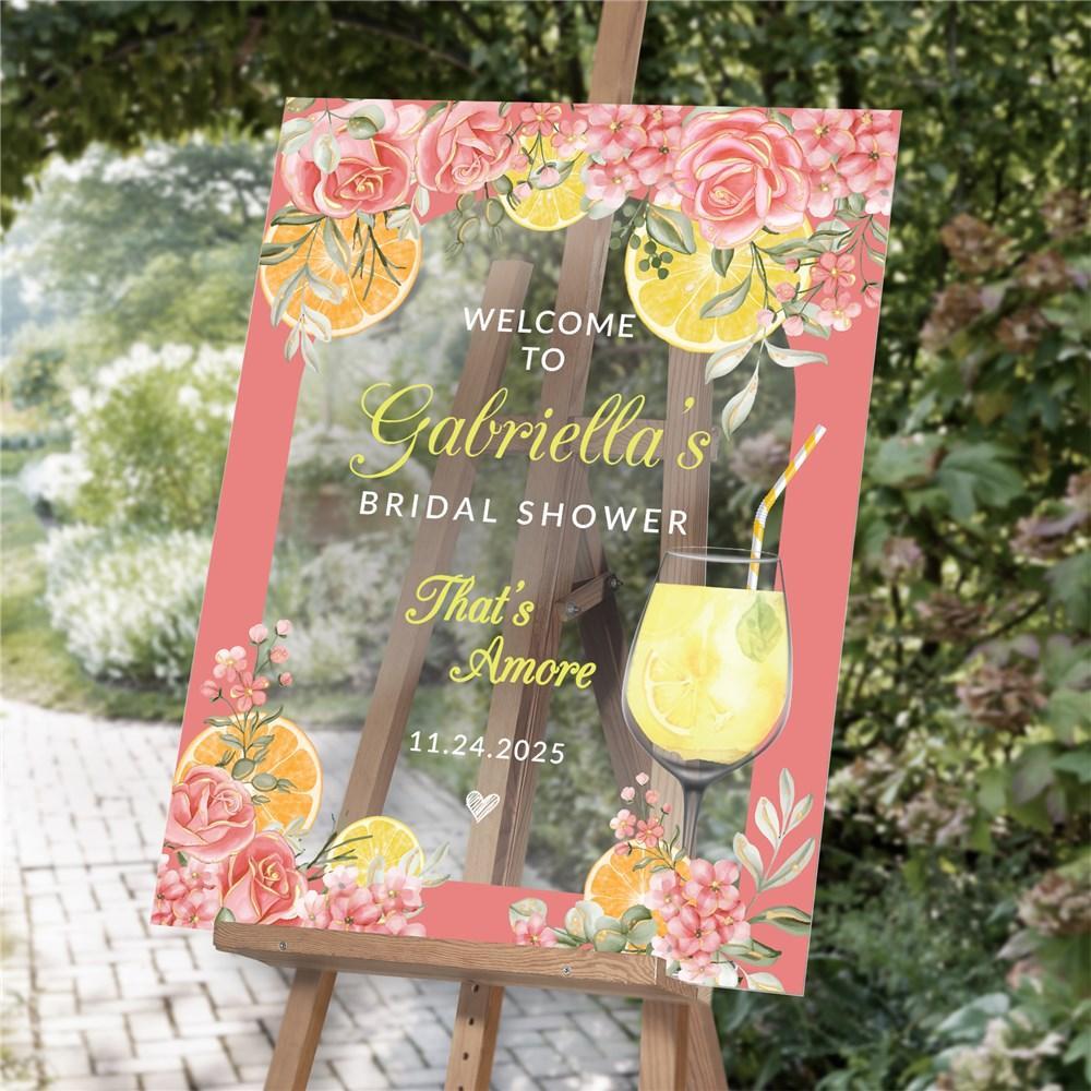 Personalized That's Amore with Citrus Fruits Acrylic Sign-Sunny Jar Personalized Gifts