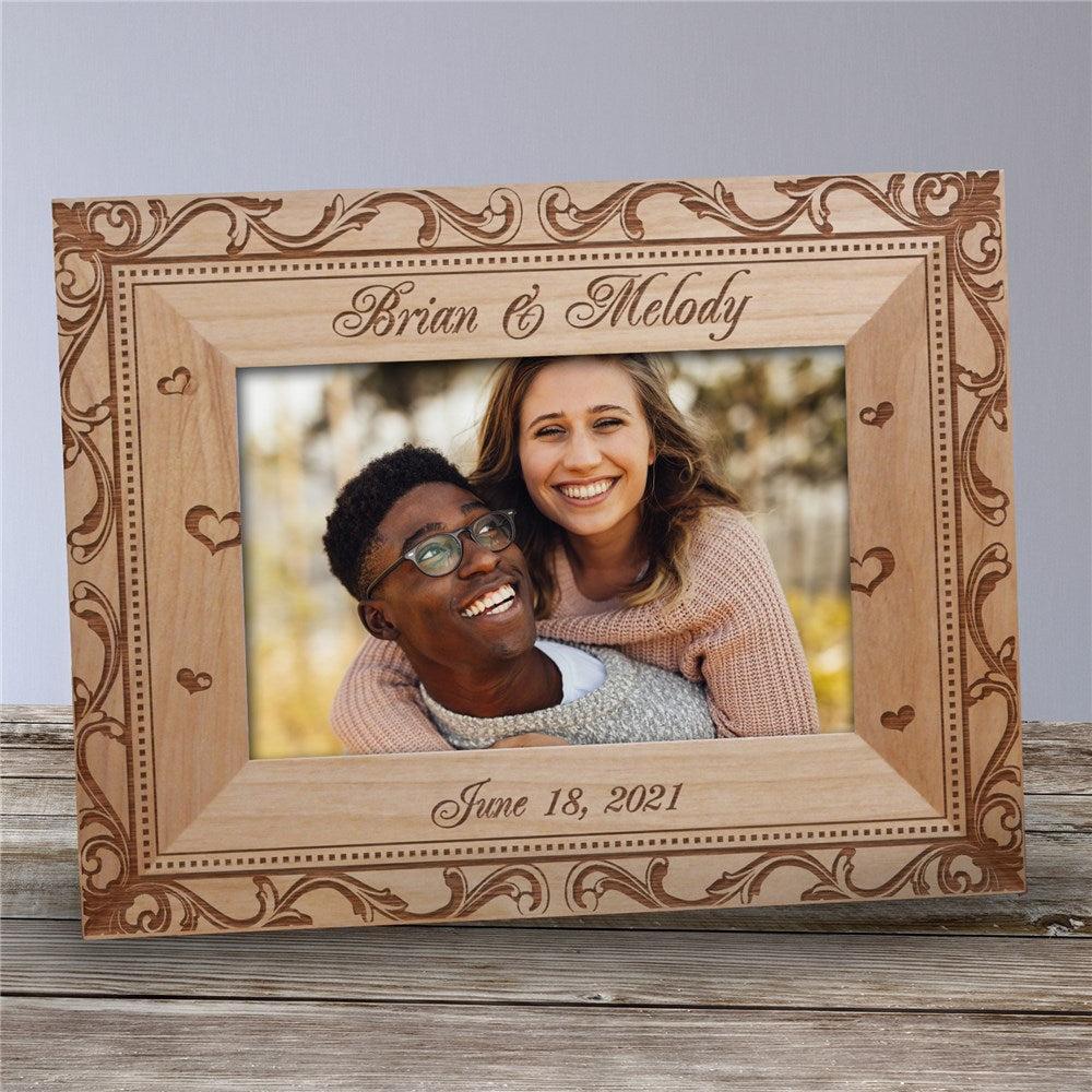 Personalized Wedding Couple Picture Frame-Sunny Jar Personalized Gifts