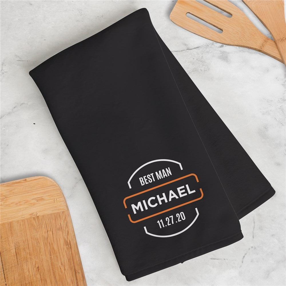 Personalized Wedding Party Dish Towel-Sunny Jar Personalized Gifts