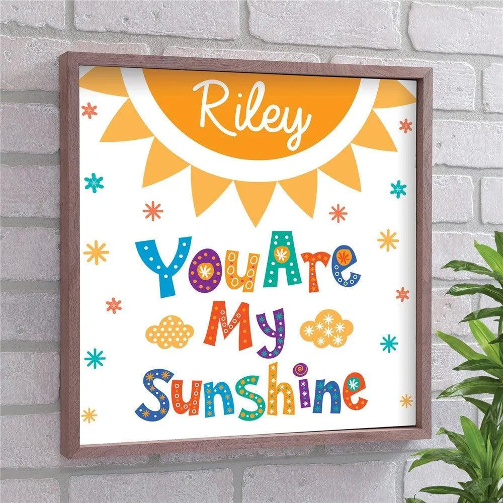 Personalized You Are My Sunshine Wall Decor-Personalized Wall Decor-Sunny Jar Personalized Gifts