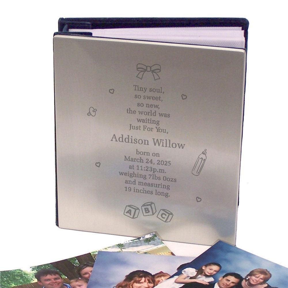 Tiny Soul New Baby Silver Album-Sunny Jar Personalized Gifts