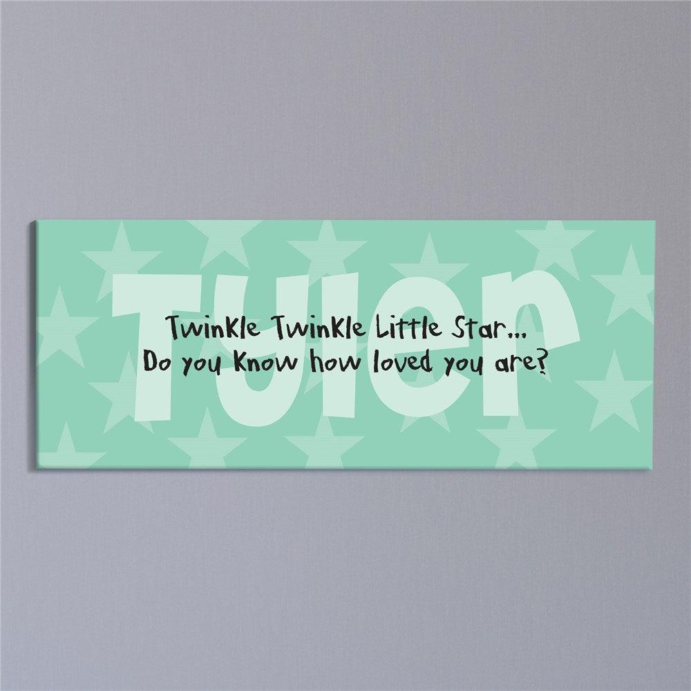 Twinkle Twinkle... Personalized Baby Wall Canvas-Sunny Jar Personalized Gifts