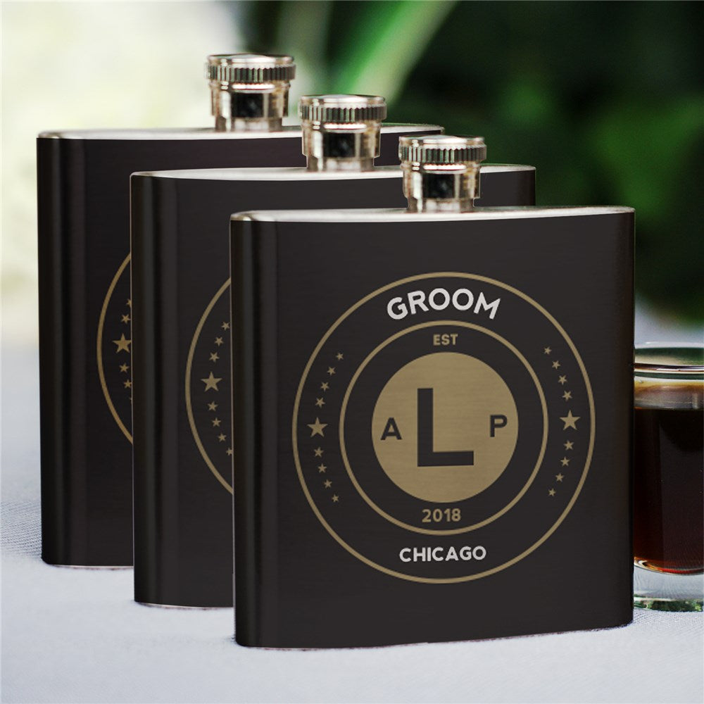 Personalized Groomsmen Flask