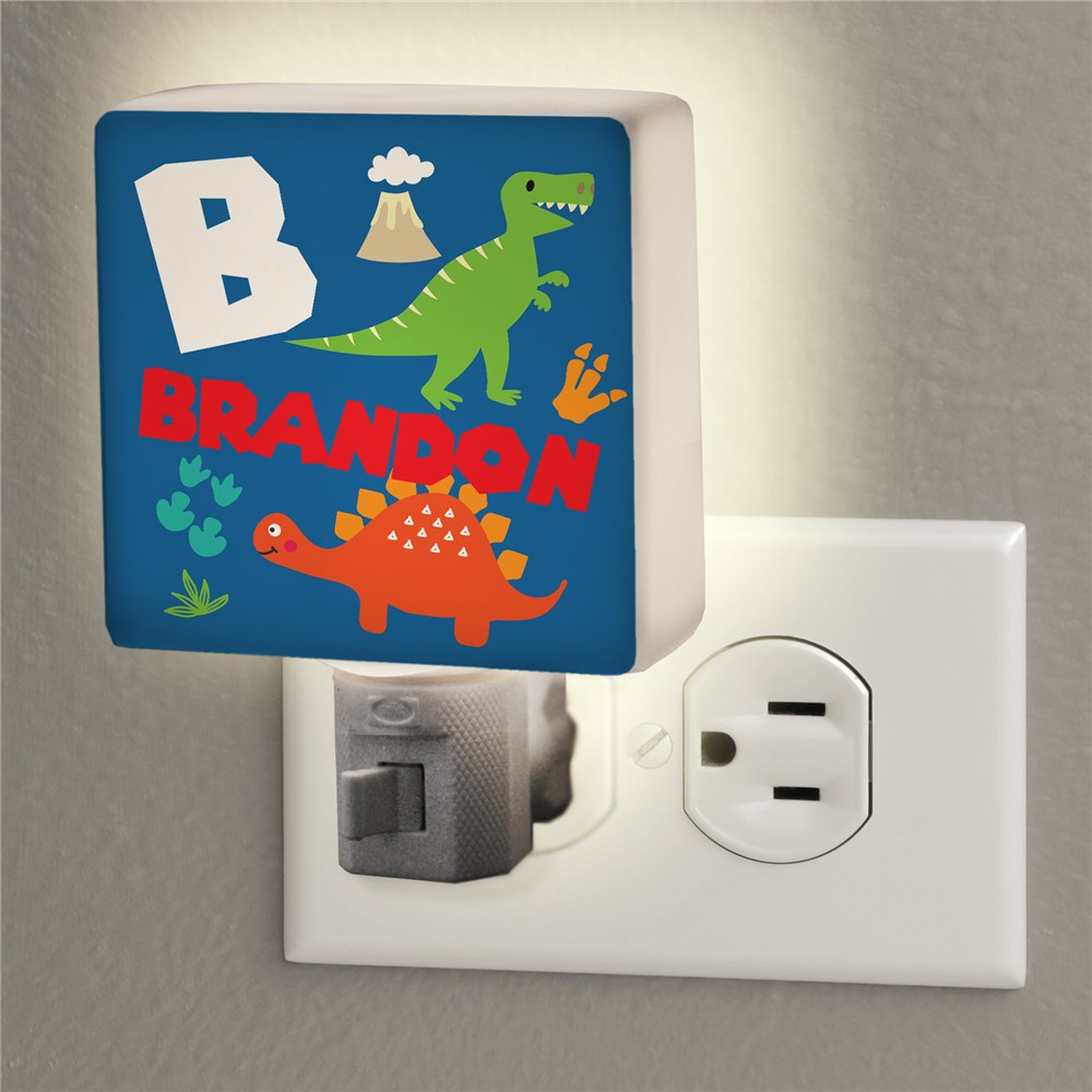 Personalized Dinosaur Night Light