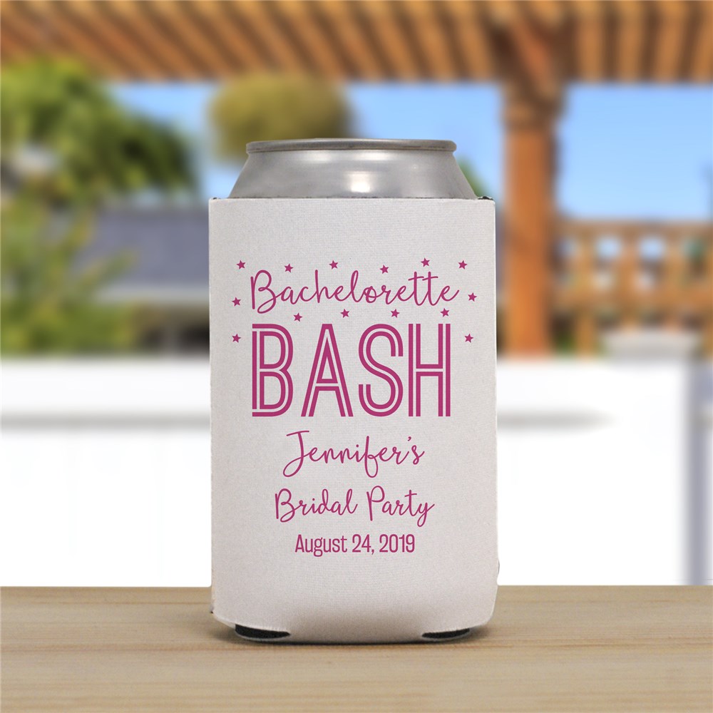 Personalized Bachelorette Bash Can Cooler