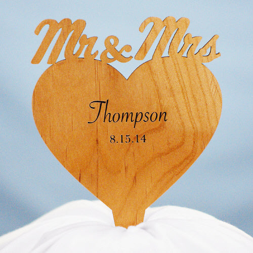Engraved Cake Topper