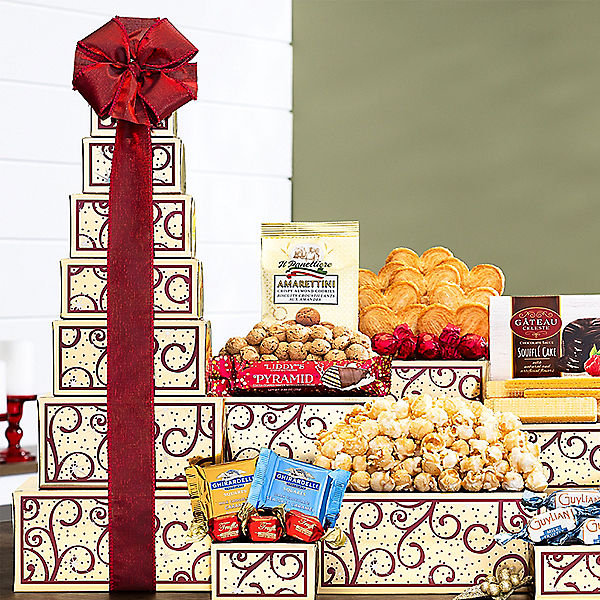Tower of Sweets Chocolate Gift Tower – Gourmet Chocolate & Treats