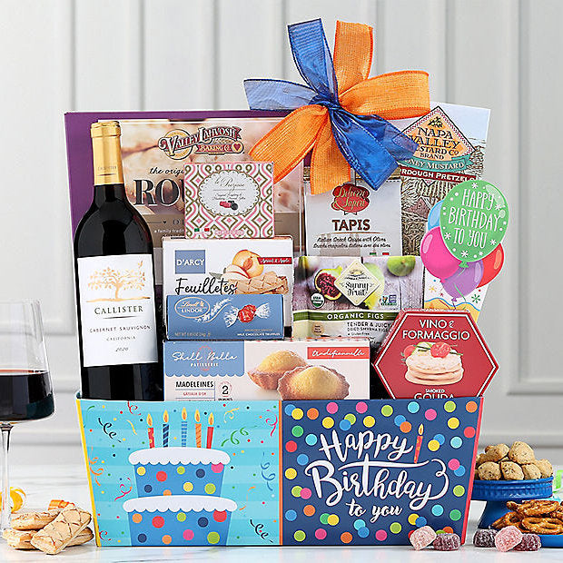Callister Cellars Cabernet: Birthday Gift Basket