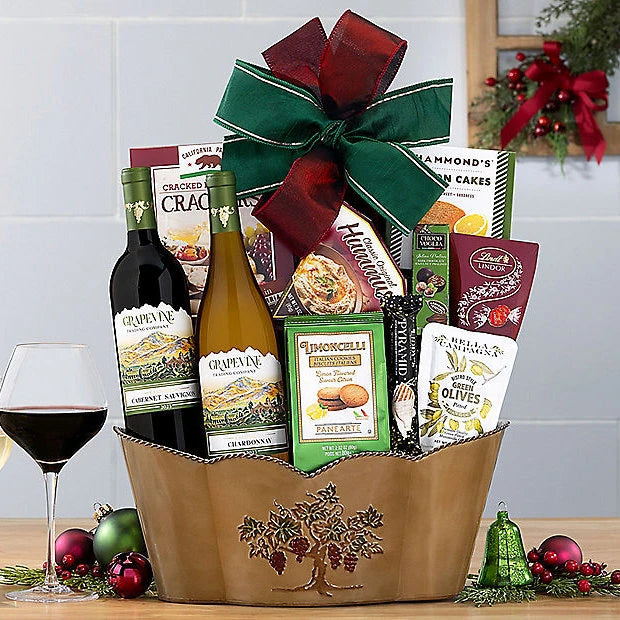 Grapevine Trading Duet Gourmet Wine Gift Basket