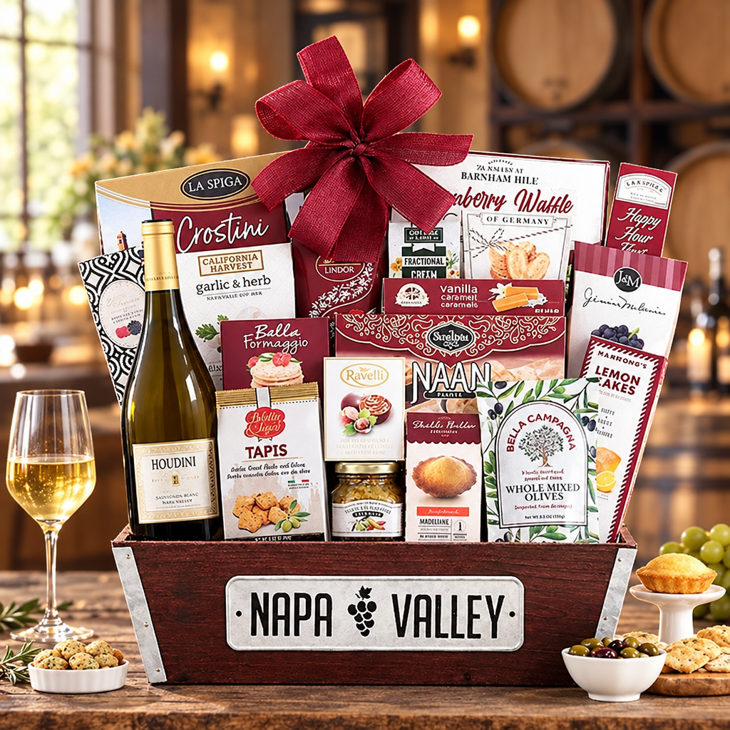 Houdini Chardonnay Wine Gift Basket