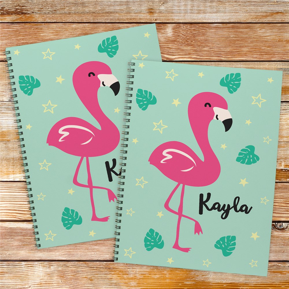 Personalized Flamingo Notebook Set - Sunny Jar Personalized™