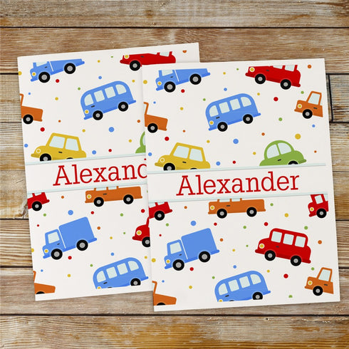 Personalized Cars Folder Set - Sunny Jar Personalized™