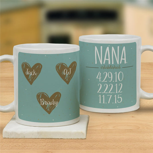 Personalized Hearts Mug - Sunny Jar Personalized™