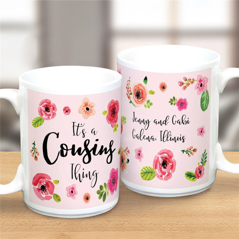 Personalized Its A Cousins Thing Large Mug - Sunny Jar Personalized™