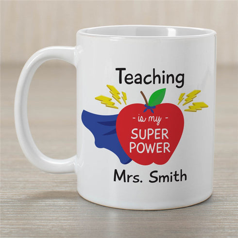 Personalized Teaching Is My Super Power Mug - Sunny Jar Personalized™