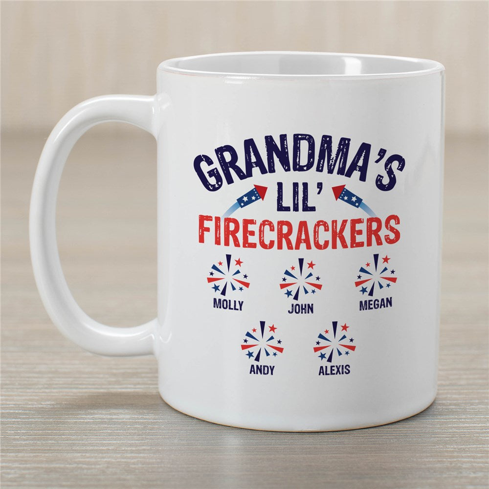 Personalized Grandma's Lil Firecrackers Mug - Sunny Jar Personalized™