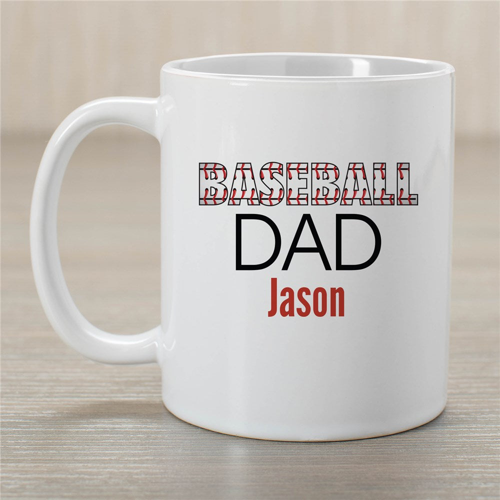 Personalized Baseball Dad Mug - Sunny Jar Personalized™