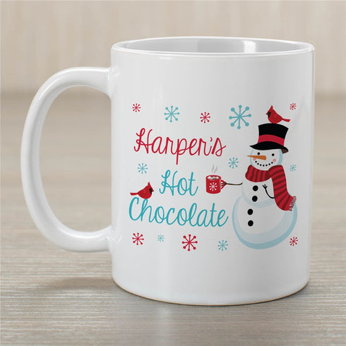 Personalized Snowman Hot Chocolate Mug - Sunny Jar Personalized™