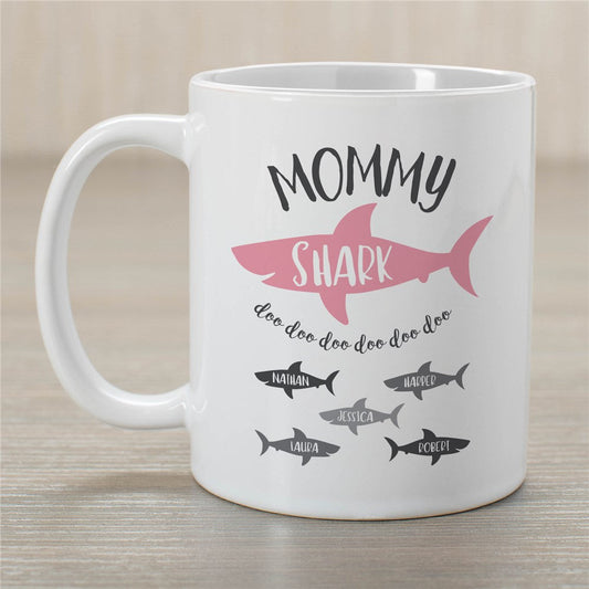 Personalized Mommy Shark Coffee Mug - Sunny Jar Personalized™