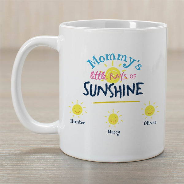 Personalized Mommy's Little Rays Of Sunshine Mug - Sunny Jar Personalized™