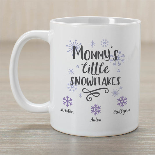 Personalized Mommy's Little Snowflakes Mug - Sunny Jar Personalized™