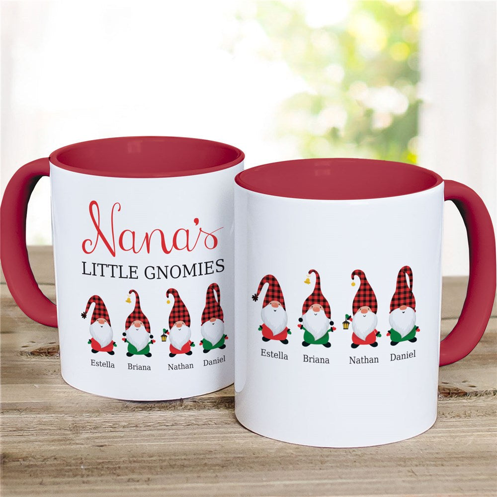 Personalized Plaid Gnomies Mug - Sunny Jar Personalized™