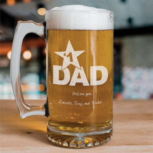 #1 Dad Personalized Sports Mug - Sunny Jar Personalized™