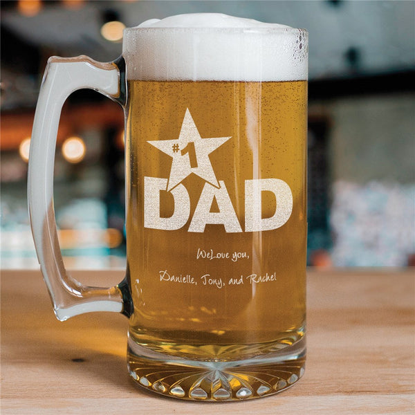 #1 Dad Personalized Sports Mug - Sunny Jar Personalized™