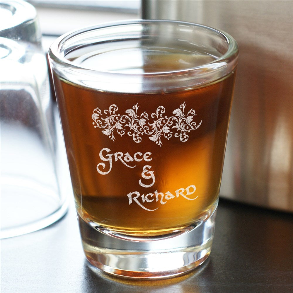 Personalized Couples Shot Glass - Sunny Jar Personalized™