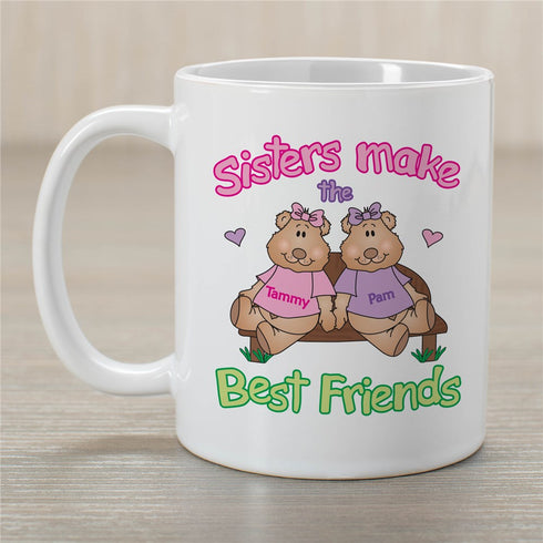 Sisters, Best Friends Coffee Mug - Sunny Jar Personalized™