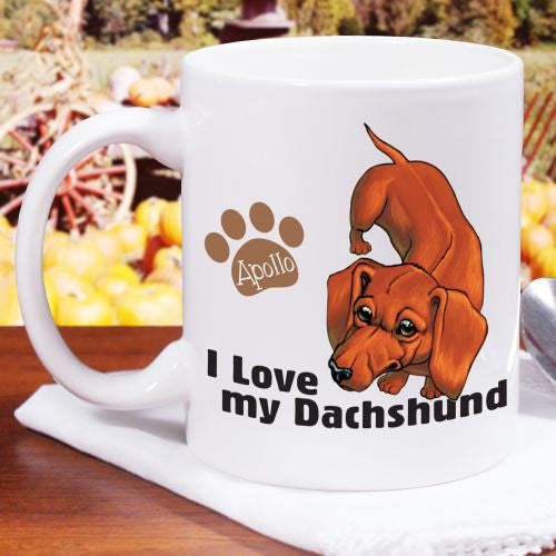 Personalized I Love My Dachshund Mug - Sunny Jar Personalized™