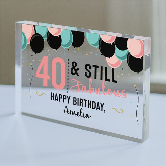 Personalized Sassy Birthday Acrylic Keepsake - Sunny Jar Personalized™