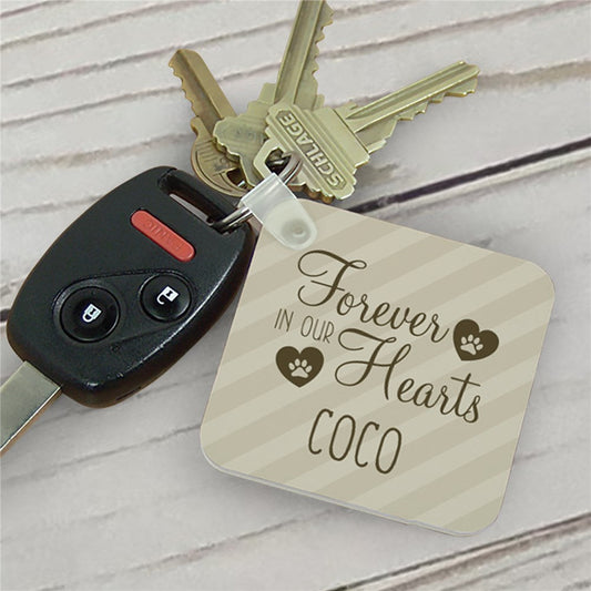 Personalized Forever In Our Hearts Key Chain - Sunny Jar Personalized™