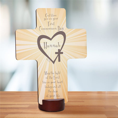 First Communion Personalized Cross - Sunny Jar Personalized™