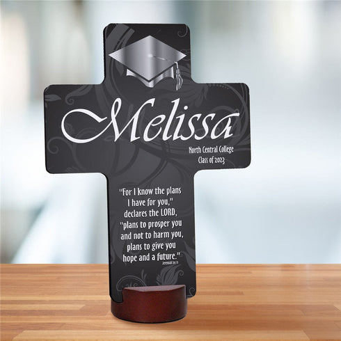 Personalized Graduation Blessing Cross Keepsake - Sunny Jar Personalized™