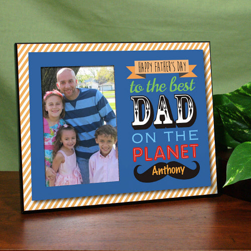 Best Dad Printed Frame - Sunny Jar Personalized™