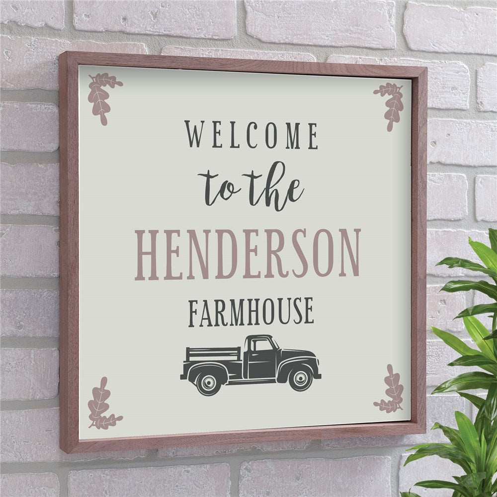 Personalized Welcome Truck 16x16 Pallet - Sunny Jar Personalized™