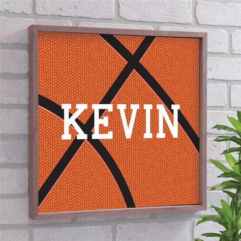 Personalized Basketball Framed Wall Sign - Sunny Jar Personalized™