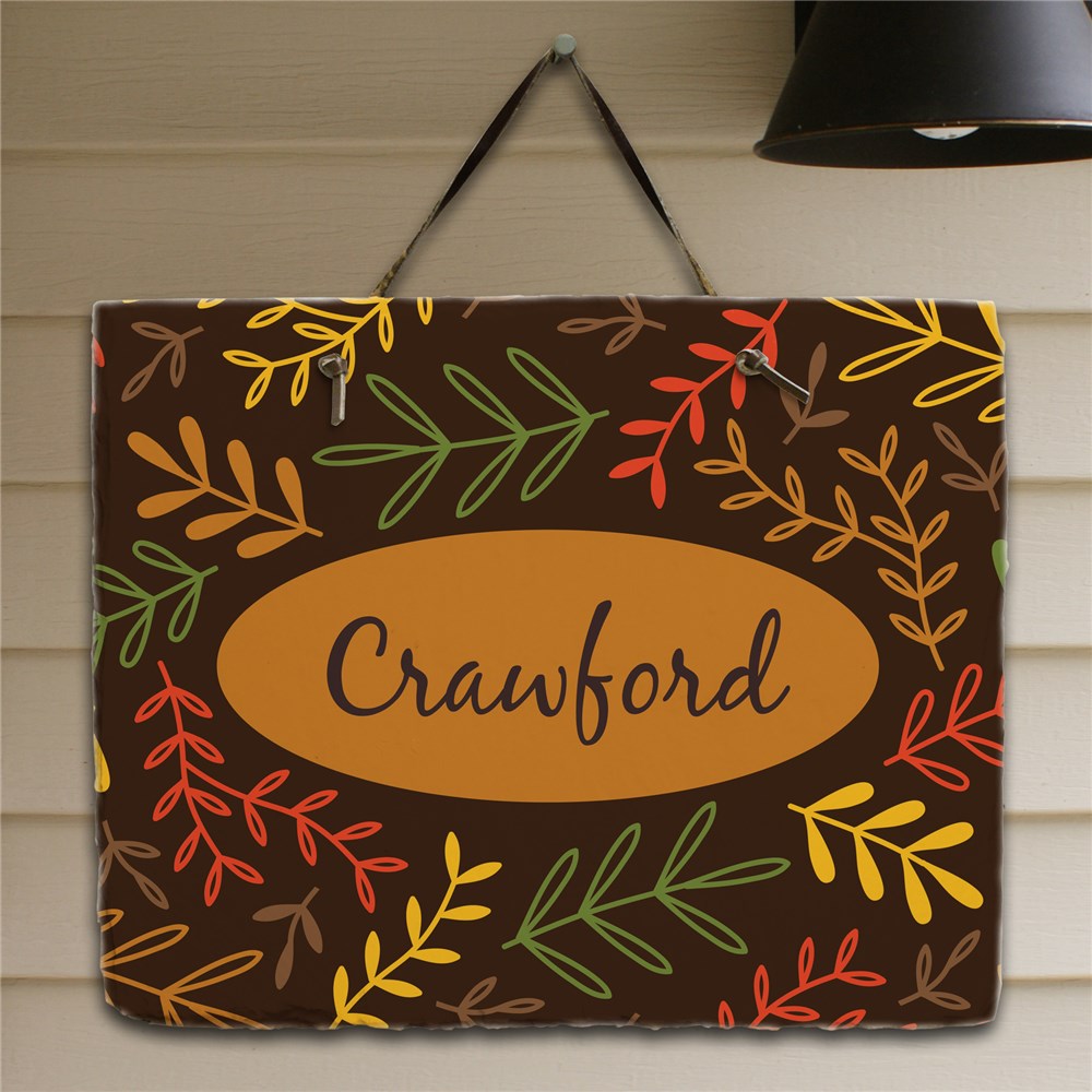 Fall Branches Slate Plaque - Sunny Jar Personalized™