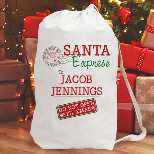 Personalized Santa Express Gift Sack - Sunny Jar Personalized™